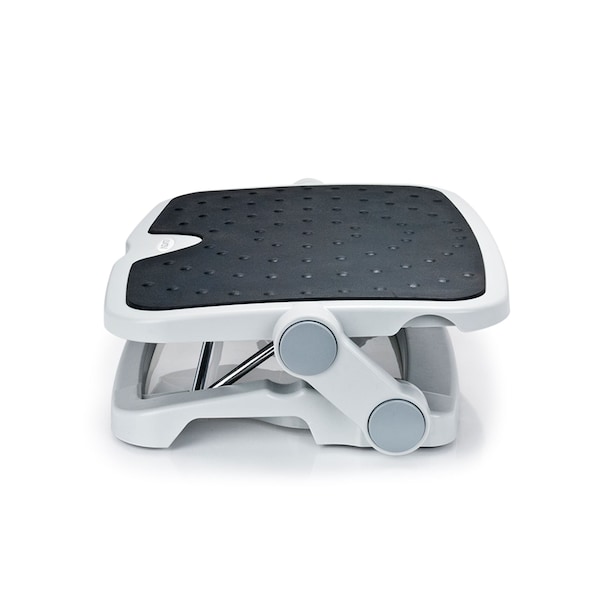 Luxe Comfort Footrest,2 Heigth Adjustments,Free Angle Adjustments,Gray